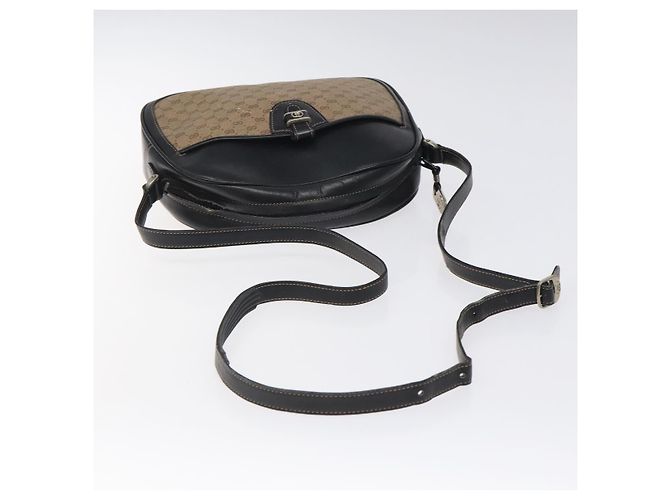 Gucci Borsa a spalla Micro GG Supreme PVC Marrone 001 256 1189 Auth BA1925 - vista 7