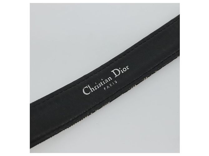 Christian Dior Trotter Canvas Gürtel 28"" Marine Auth ar13581 - Ansicht 12