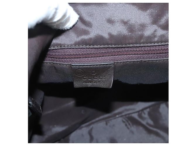 Borsa a Spalla GUCCI in Tela Grigia Argento 77112 Auth ti3094 - vista 18