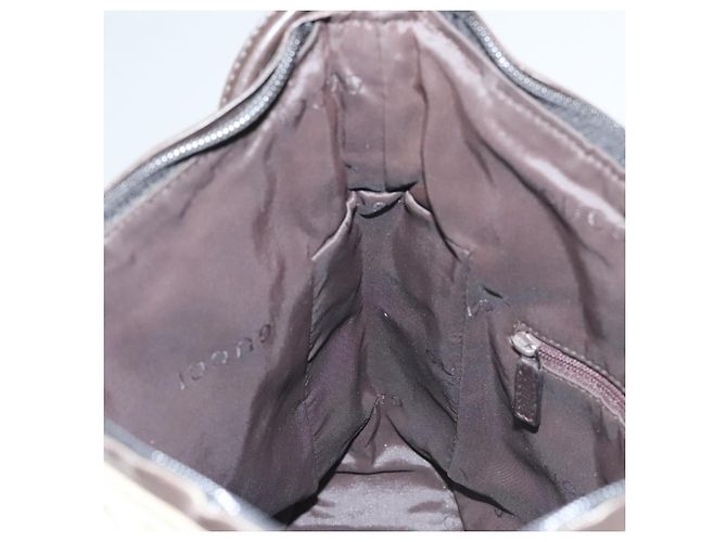 Borsa a Spalla GUCCI in Tela Grigia Argento 77112 Auth ti3094 - vista 20