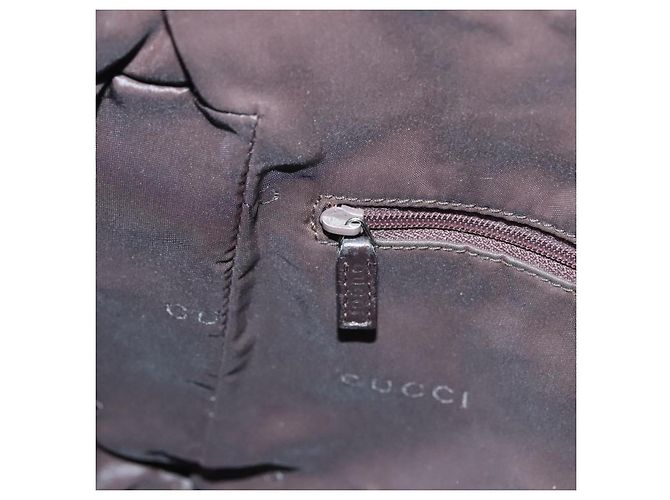 Borsa a Spalla GUCCI in Tela Grigia Argento 77112 Auth ti3094 - vista 21