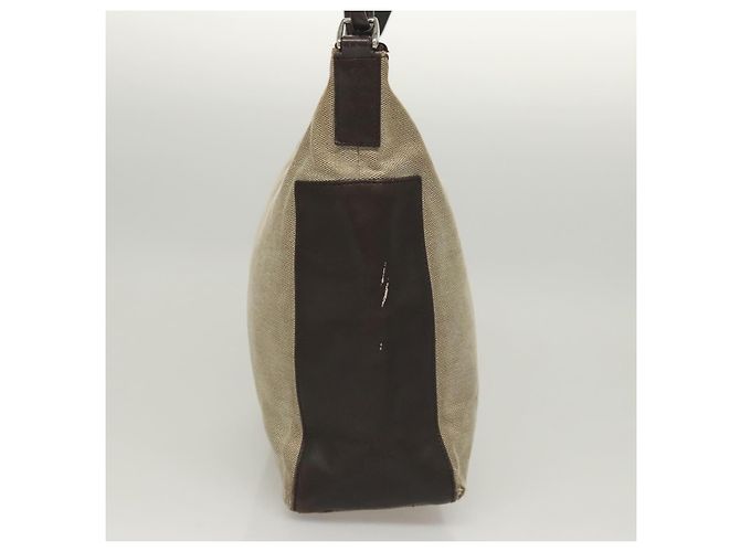 Borsa a Spalla GUCCI in Tela Grigia Argento 77112 Auth ti3094 - vista 4