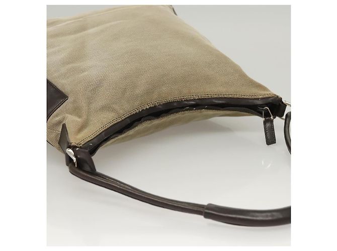 Borsa a Spalla GUCCI in Tela Grigia Argento 77112 Auth ti3094 - vista 6