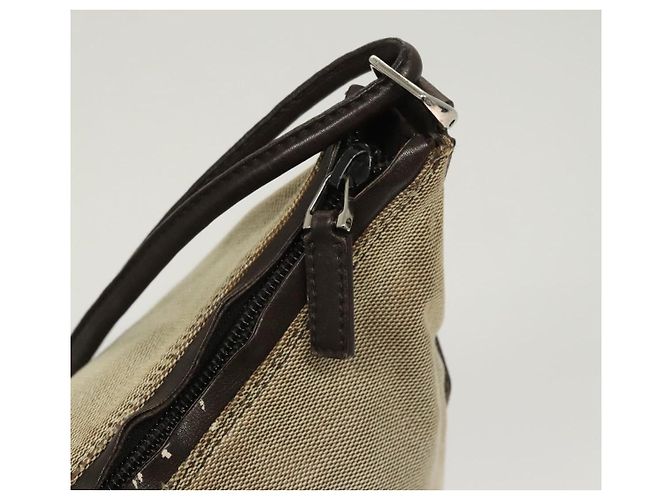 Borsa a Spalla GUCCI in Tela Grigia Argento 77112 Auth ti3094 - vista 9