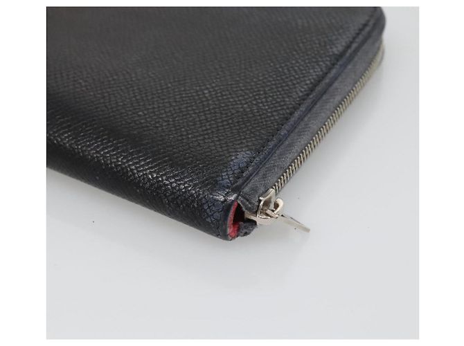 Hermès HERMES Portafoglio Lungo in Pelle Blu Navy Auth bs25774 - vista 7