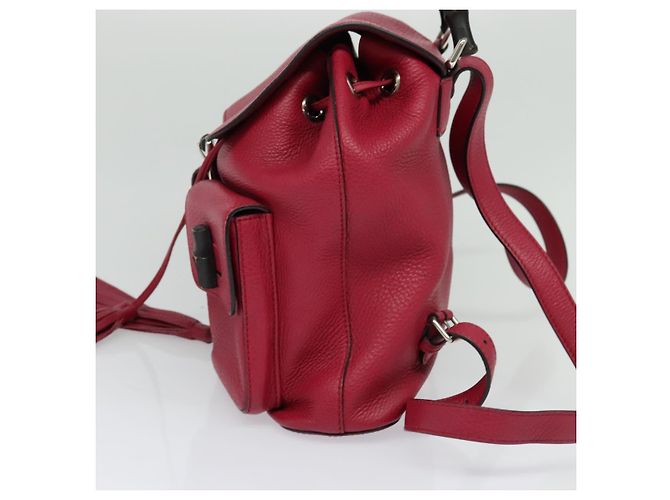 GUCCI Bamboo Rucksack Leder Outlet Pink 370833 Auth bs25742 - Ansicht 3