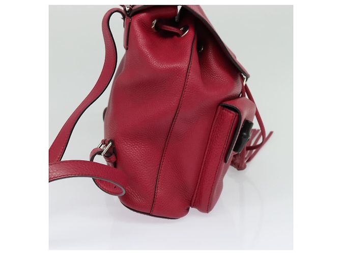 GUCCI Bamboo Rucksack Leder Outlet Pink 370833 Auth bs25742 - Ansicht 4