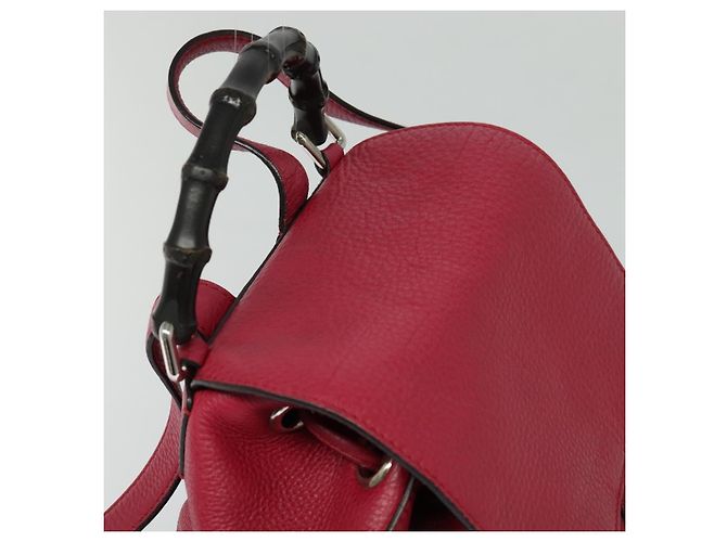 GUCCI Bamboo Rucksack Leder Outlet Pink 370833 Auth bs25742 - Ansicht 6