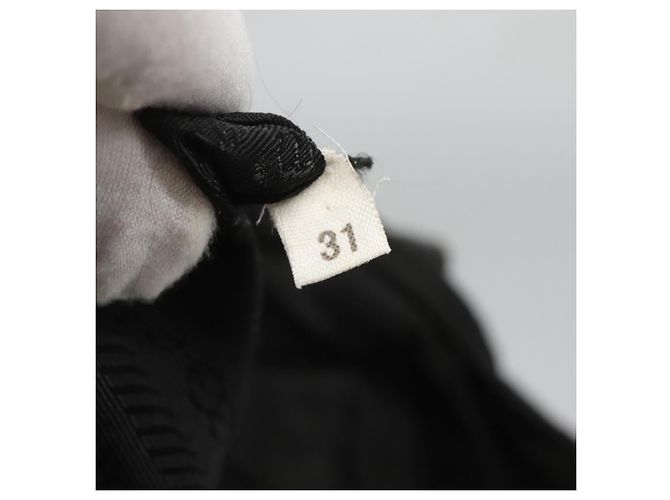 Borsa a spalla PRADA in nylon nero argento autentica bs25600 - vista 12