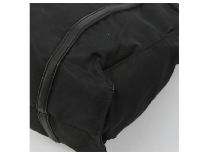 Borsa a spalla PRADA in nylon nero argento autentica bs25600 - vista 15