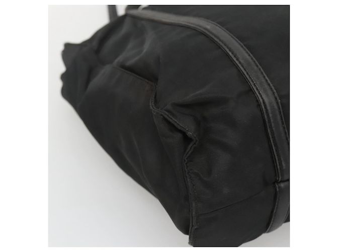 Borsa a spalla PRADA in nylon nero argento autentica bs25600 - vista 16