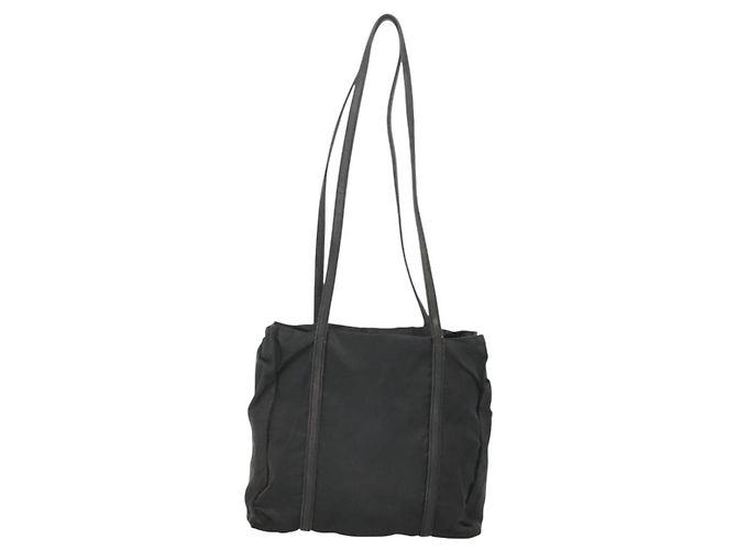 Borsa a spalla PRADA in nylon nero argento autentica bs25600 - vista 2