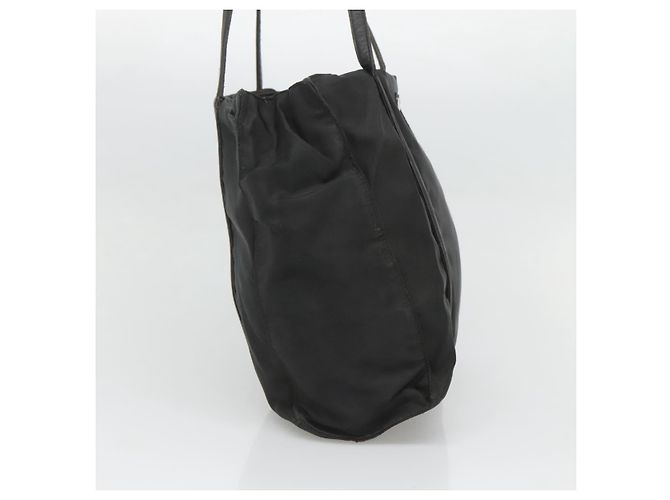 Borsa a spalla PRADA in nylon nero argento autentica bs25600 - vista 3