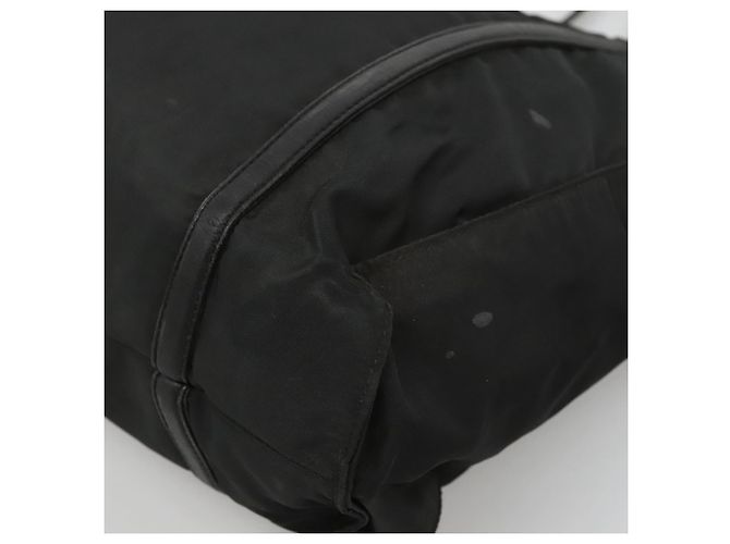 Borsa a spalla PRADA in nylon nero argento autentica bs25600 - vista 9