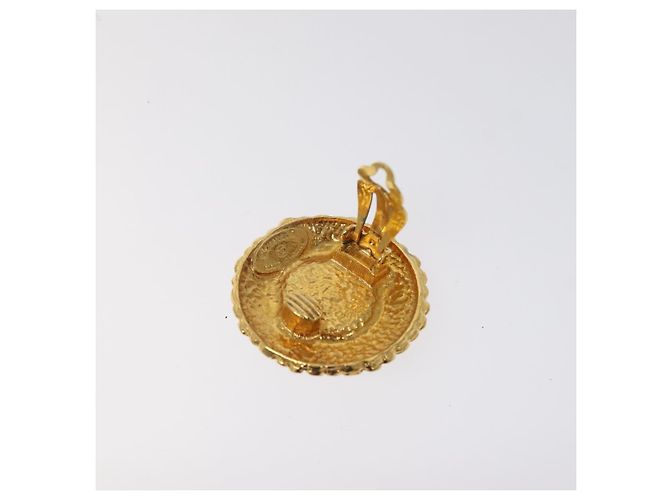 Orecchini CHANEL in metallo dorato CC Auth bs25961 D'oro - vista 4