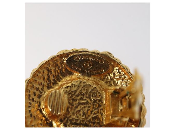 Orecchini CHANEL in metallo dorato CC Auth bs25961 D'oro - vista 5