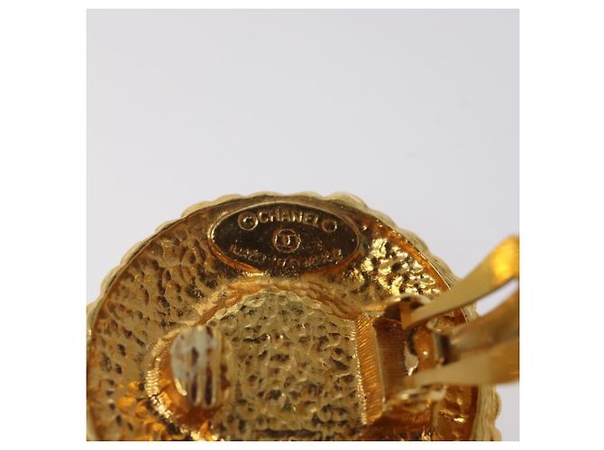 Orecchini CHANEL in metallo dorato CC Auth bs25961 D'oro - vista 9