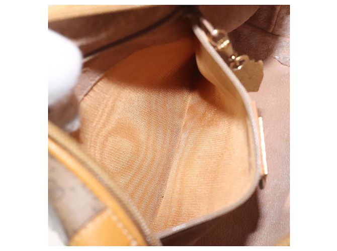 Gucci Borsa a spalla Micro GG Supreme PVC Beige Oro 007 115 0093 Auth BA1805 D'oro - vista 11