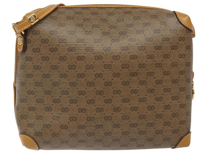 Gucci Borsa a spalla Micro GG Supreme PVC Beige Oro 007 115 0093 Auth BA1805 D'oro - vista 2