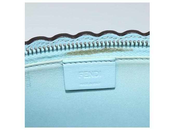 Borsa a mano FENDI in pelle azzurro chiaro Auth bs25680 Blu chiaro - vista 10