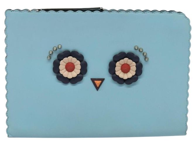 Borsa a mano FENDI in pelle azzurro chiaro Auth bs25680 Blu chiaro - vista 13