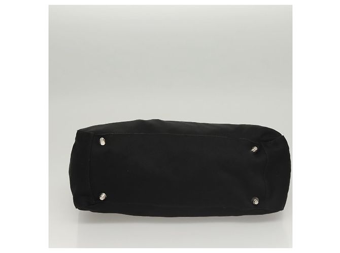 FENDI Handtasche aus schwarzem Nylon mit Silber authentisch 122023 - Ansicht 5