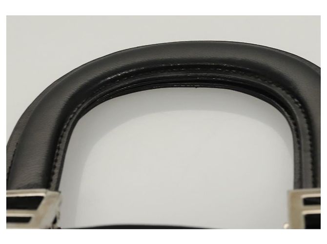 FENDI Handtasche aus schwarzem Nylon mit Silber authentisch 122023 - Ansicht 8