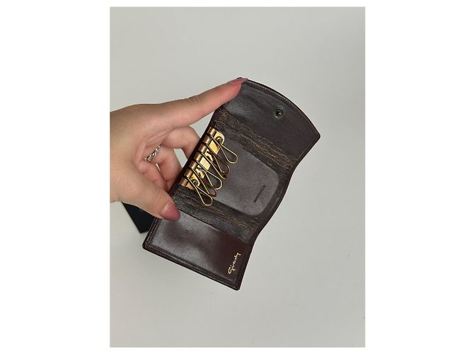 Vintage Givenchy Leather Key Holder Brown - view 8