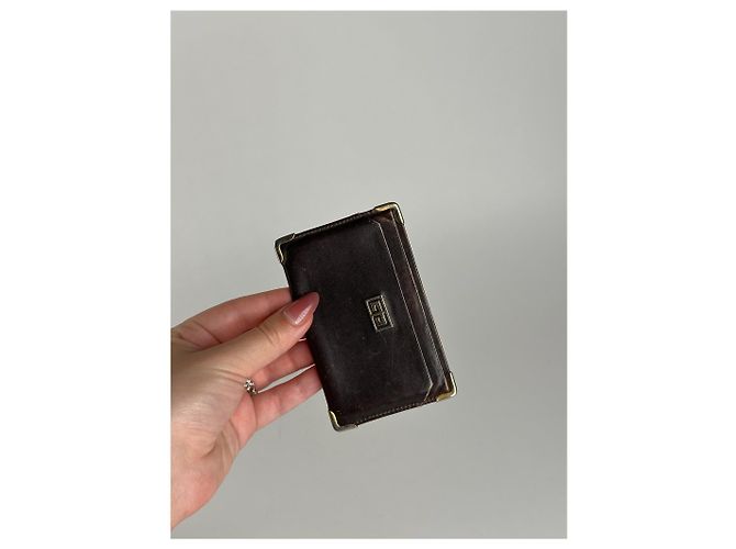 Vintage Givenchy leather Card holder brown - view 6