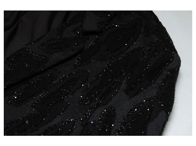 Jacquard-gewebte Blazer mit Perlen von Saint Laurent, 2019 Schwarz - Ansicht 6