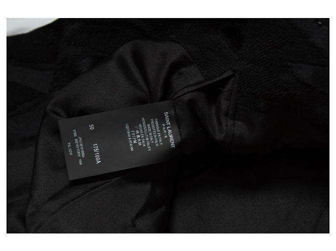 Jacquard-gewebte Blazer mit Perlen von Saint Laurent, 2019 Schwarz - Ansicht 8