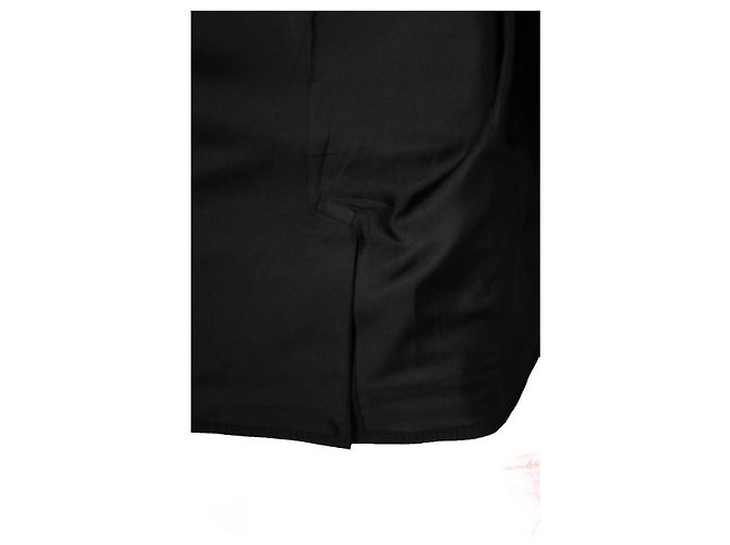 Saint Laurent, schwarzer Blazer mit Nadelstreifen und Perlen - Ansicht 5