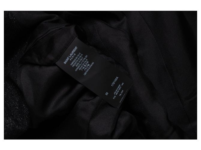 Blazer mit Pailletten besticktem Saum von Saint Laurent, 19FW Grau - Ansicht 6