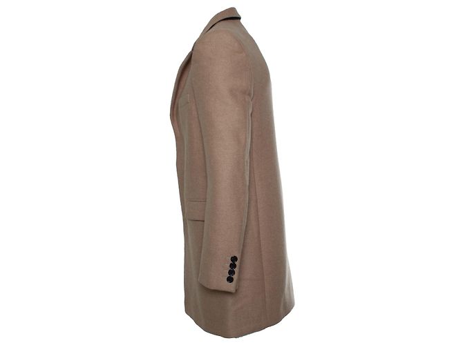 Saint Laurent, Kaschmirmantel in Camel 2019 Braun - Ansicht 2