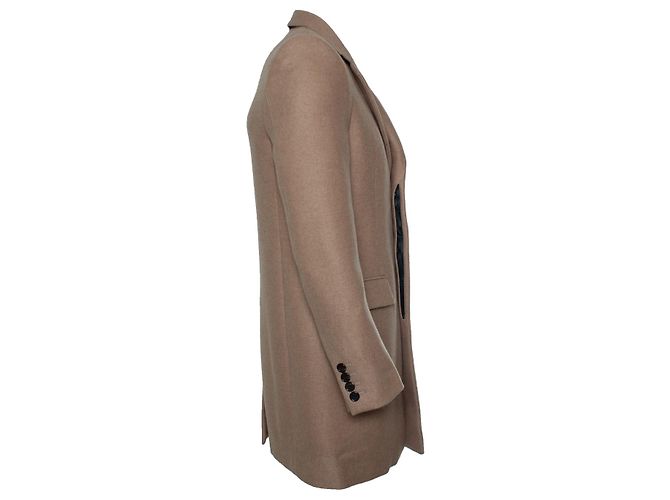 Saint Laurent, Kaschmirmantel in Camel 2019 Braun - Ansicht 4