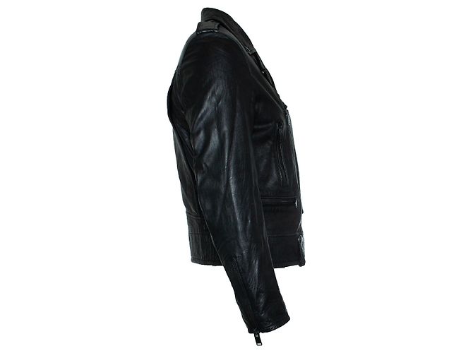 Saint Laurent, schwarze Lederjacke von 2016 - Ansicht 2