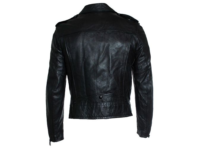 Saint Laurent, schwarze Lederjacke von 2016 - Ansicht 3