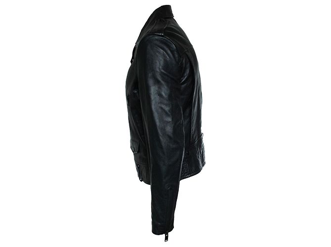 Saint Laurent, schwarze Lederjacke von 2016 - Ansicht 4