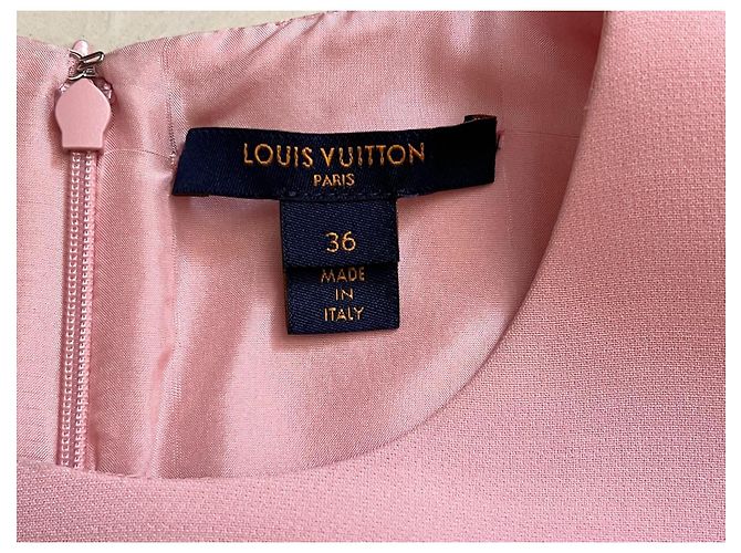 Abito Louis Vuitton Rosa in Lana e Seta - vista 11