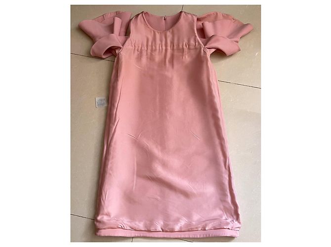 Abito Louis Vuitton Rosa in Lana e Seta - vista 13