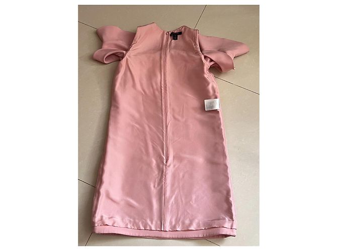 Abito Louis Vuitton Rosa in Lana e Seta - vista 14