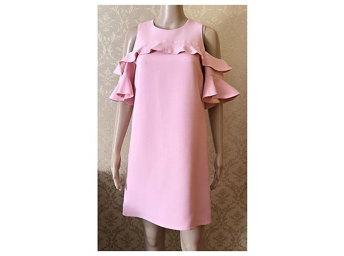 Abito Louis Vuitton Rosa in Lana e Seta - vista 2