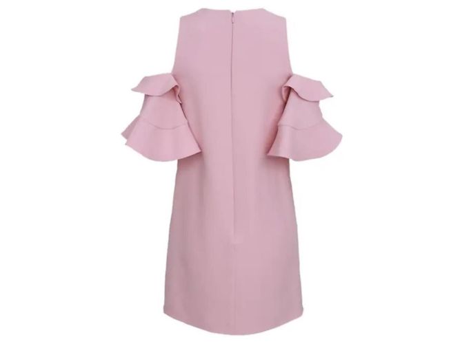 Abito Louis Vuitton Rosa in Lana e Seta - vista 3