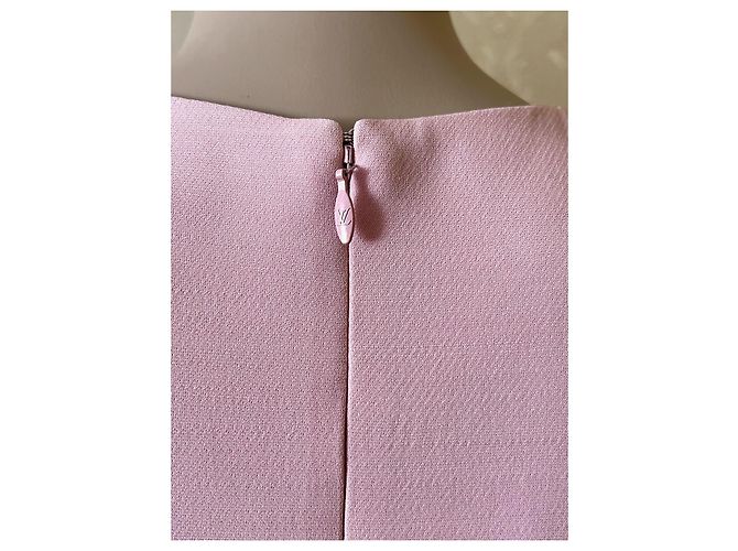 Abito Louis Vuitton Rosa in Lana e Seta - vista 5