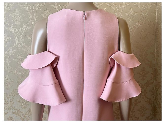 Abito Louis Vuitton Rosa in Lana e Seta - vista 6