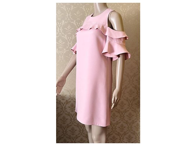 Abito Louis Vuitton Rosa in Lana e Seta - vista 8