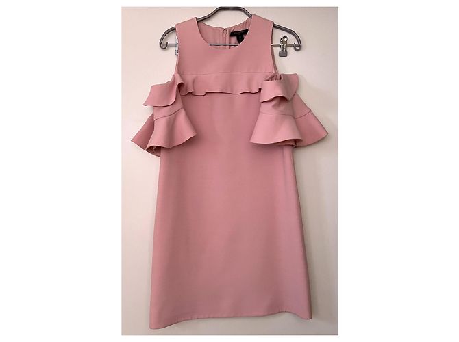 Abito Louis Vuitton Rosa in Lana e Seta - vista 9