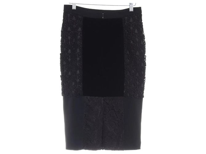 Falda de encaje negra Moschino Cheap And Chic Talla 40IT Negro - vista 2