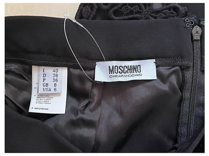 Falda de encaje negra Moschino Cheap And Chic Talla 40IT Negro - vista 6