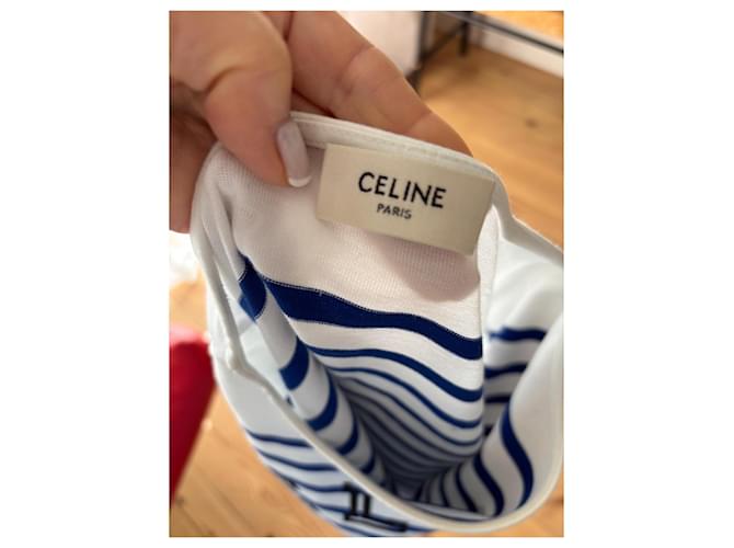 Marinière Céline de algodón rayada azul y blanco - vista 2